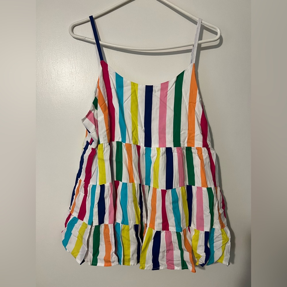 Crown & Ivy Colorful Stripe Tank